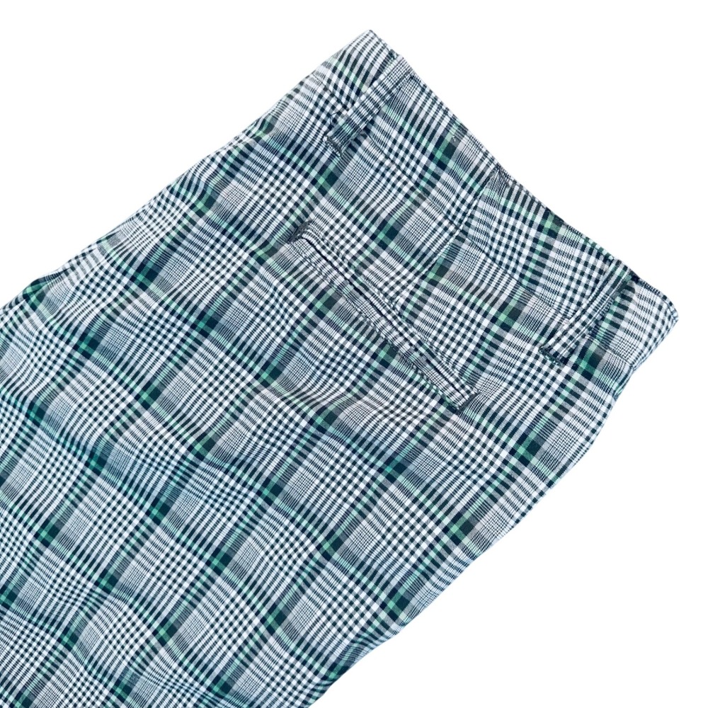 Tommy Bahama Men’s Plaid Flat Front Shorts in Blue, Green, White